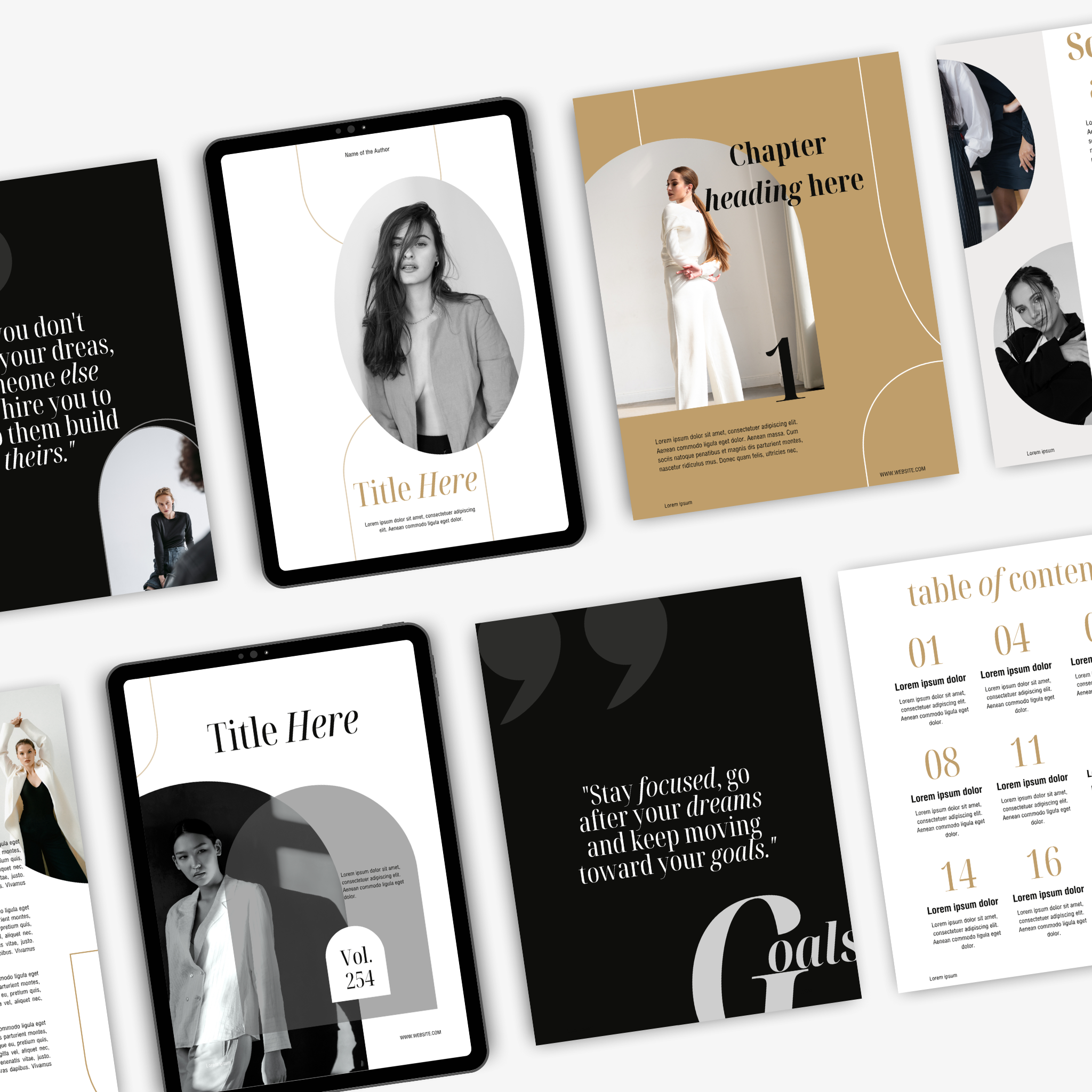 Complete Professioneel ontworpen Ebook collectie met aanpasbare sjablonen voor Canva
