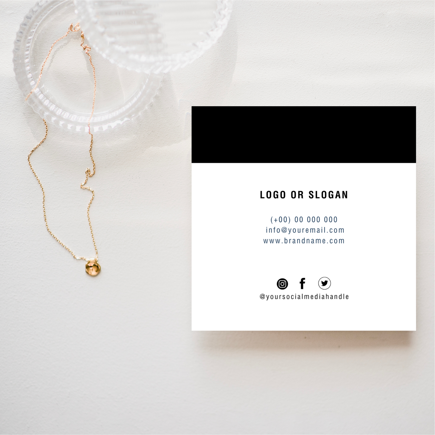 Strak en Moderne business card voor professionals