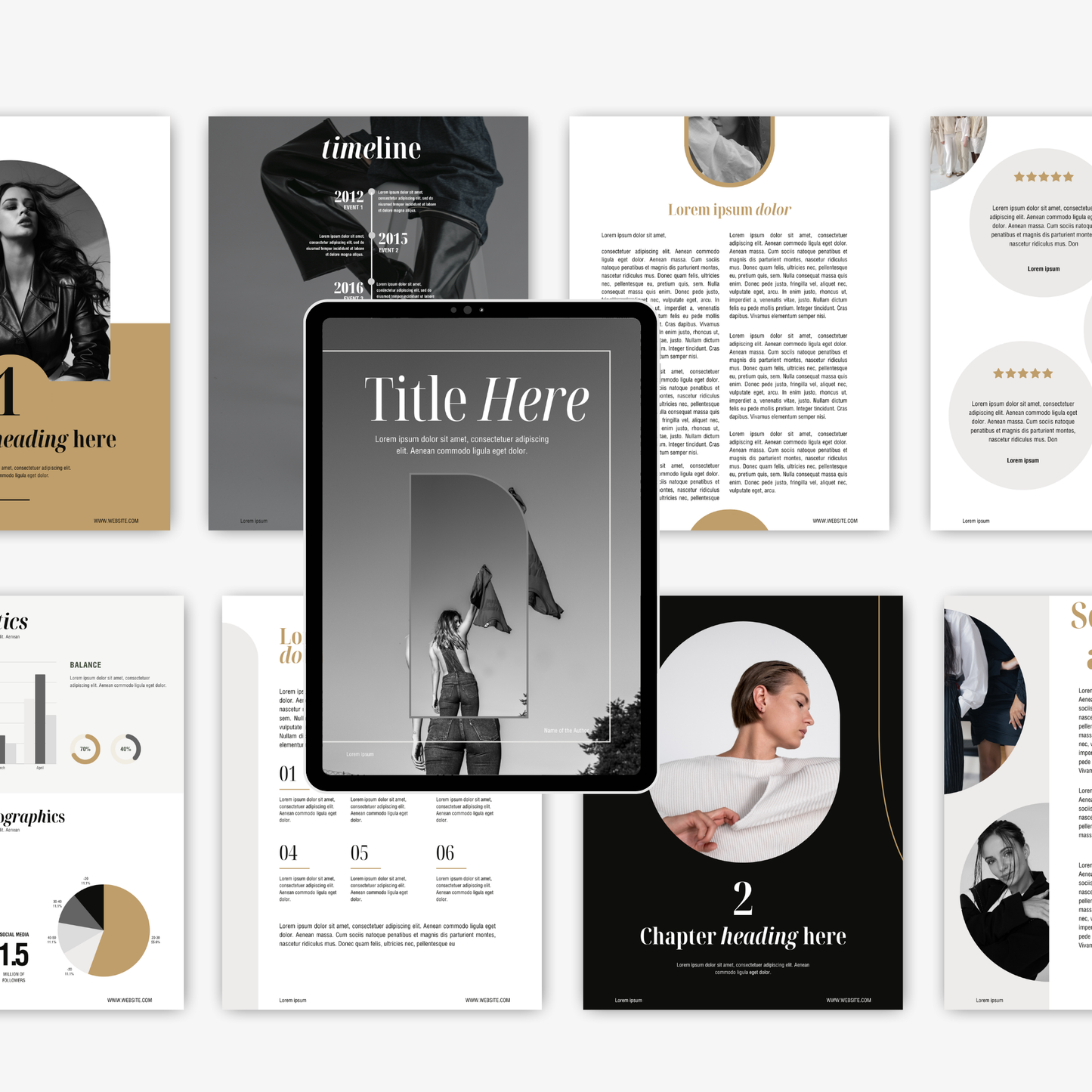 Professioneel ontworpen Ebook templates voor ondernemers, eenvoudig te bewerken in Canva