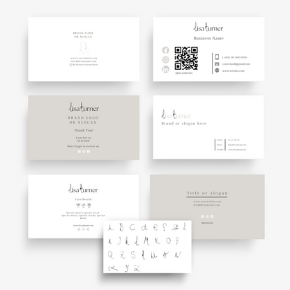 7-in-1 visitekaartjes bundel voor elke gelegenheid met gratis letters