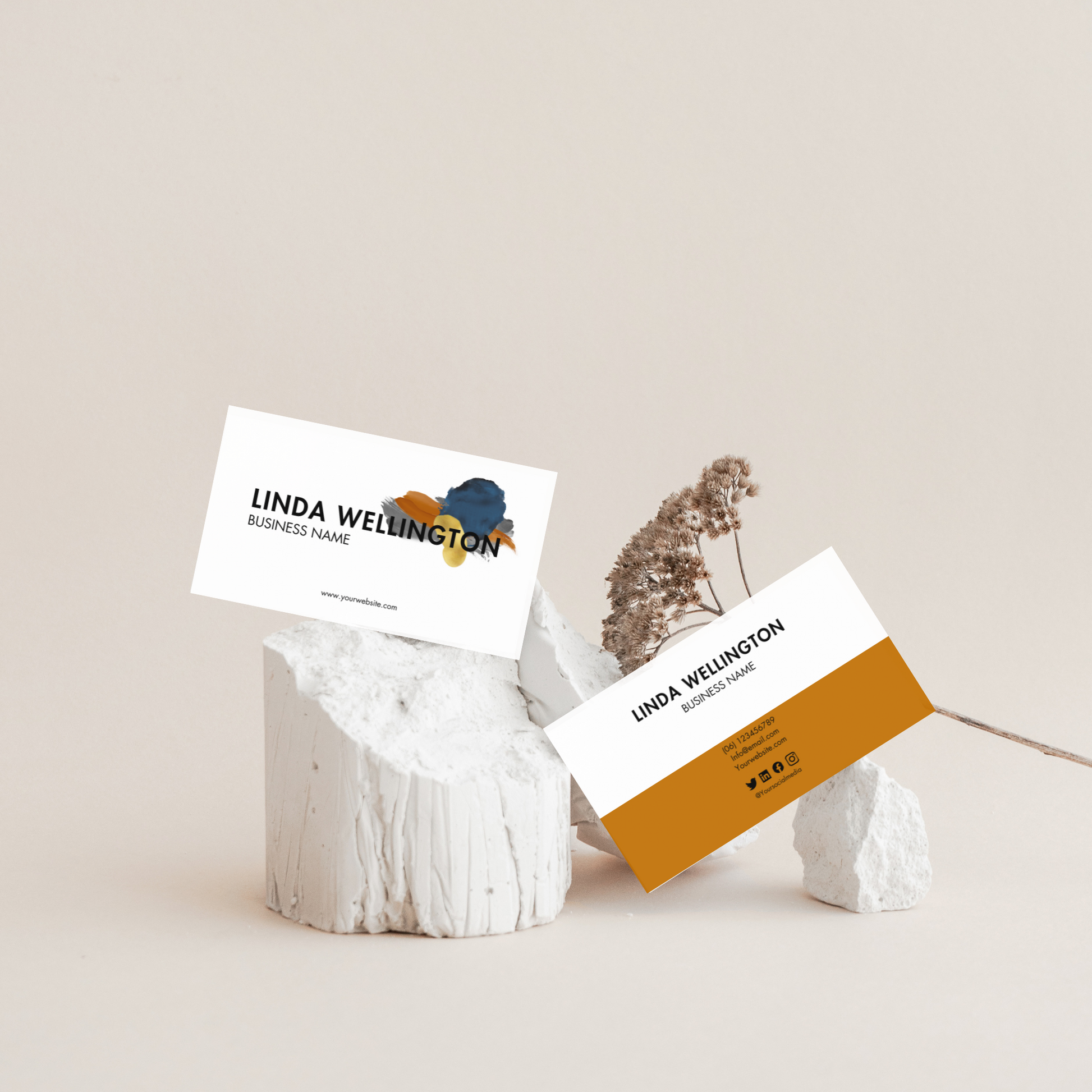 Modern visitekaartje met Strak design 
