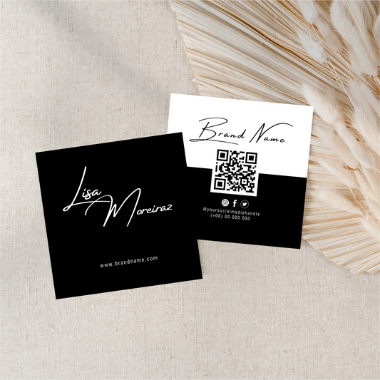 Minimalistisch Business Card design Zwart en wit