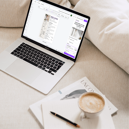 Professioneel ontworpen CV template met ruimte voor profielfoto, eenvoudig aan te passen