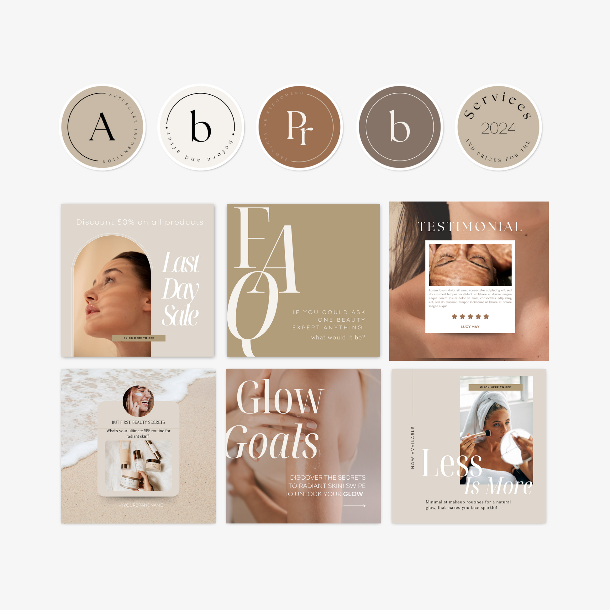 Professionele brandkit voor ondernemers met social media iconen