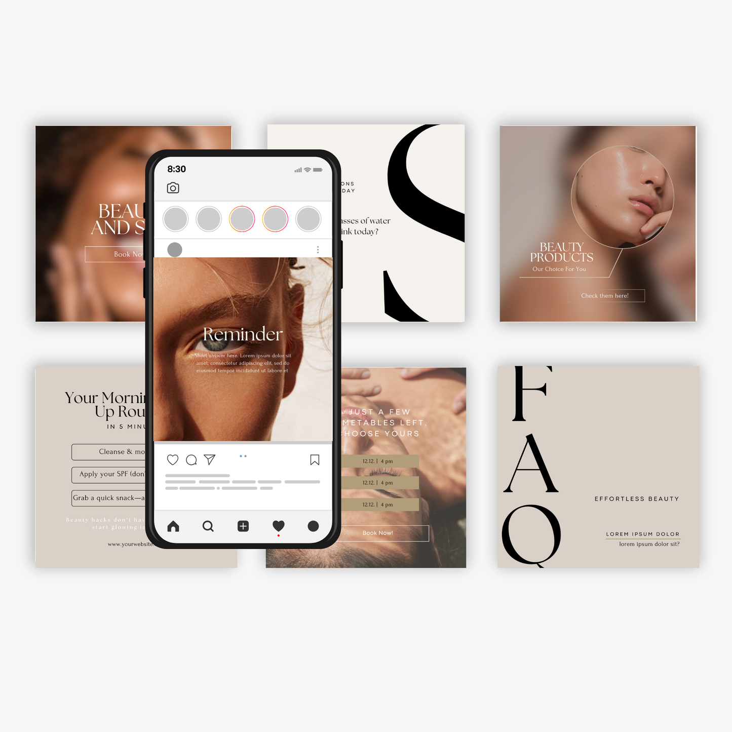 Creëer een samenhangende Instagram feed met onze veelzijdige Canva sjablonen

