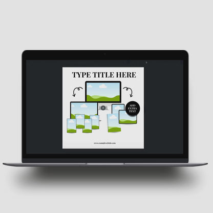 Professionele Canva mockup templates voor producten en branding