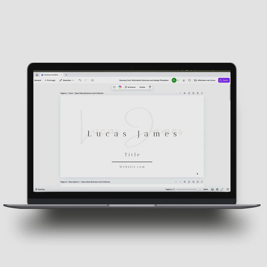 Download en personaliseer heel simpel in Canva
