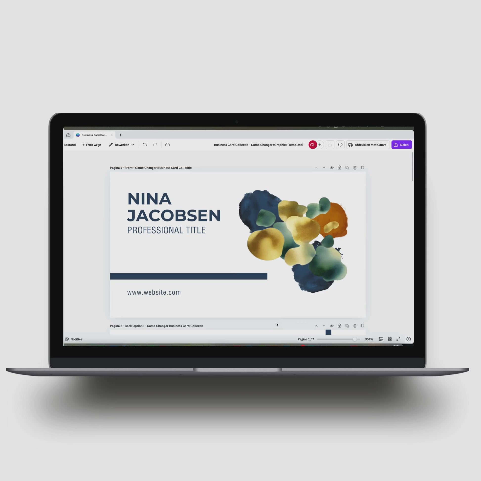 Download de Business Card-sjablonen en personaliseer in slechts enkele minuten